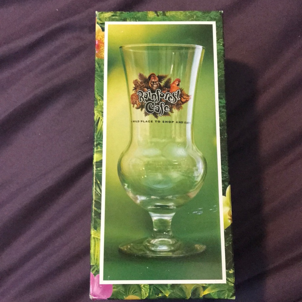 Orlando Rainforest Cafe Souvenir Glass